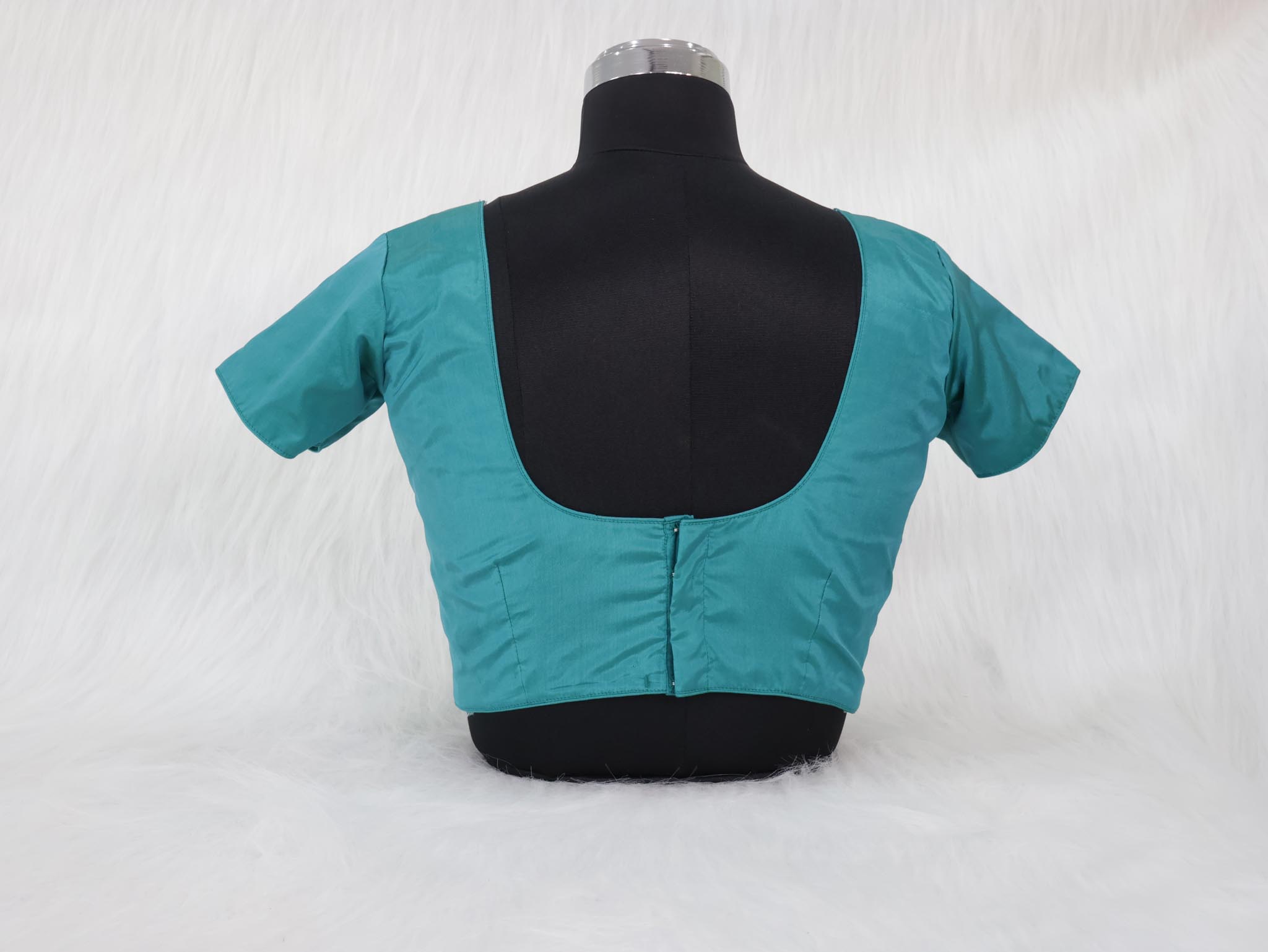 Princess Cut Blouse Design - Teal - Image 3
