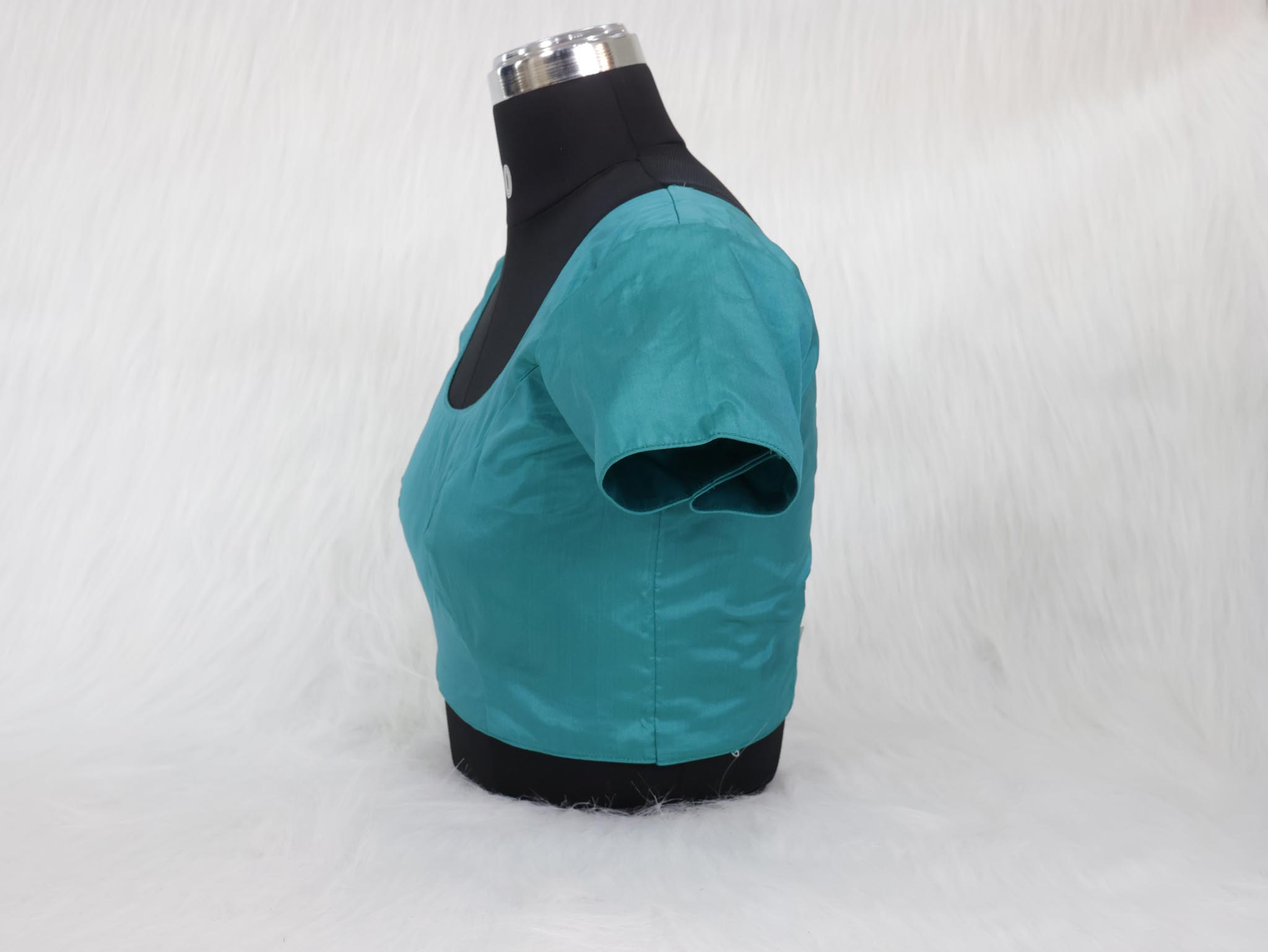 Princess Cut Blouse Design - Teal - Image 4