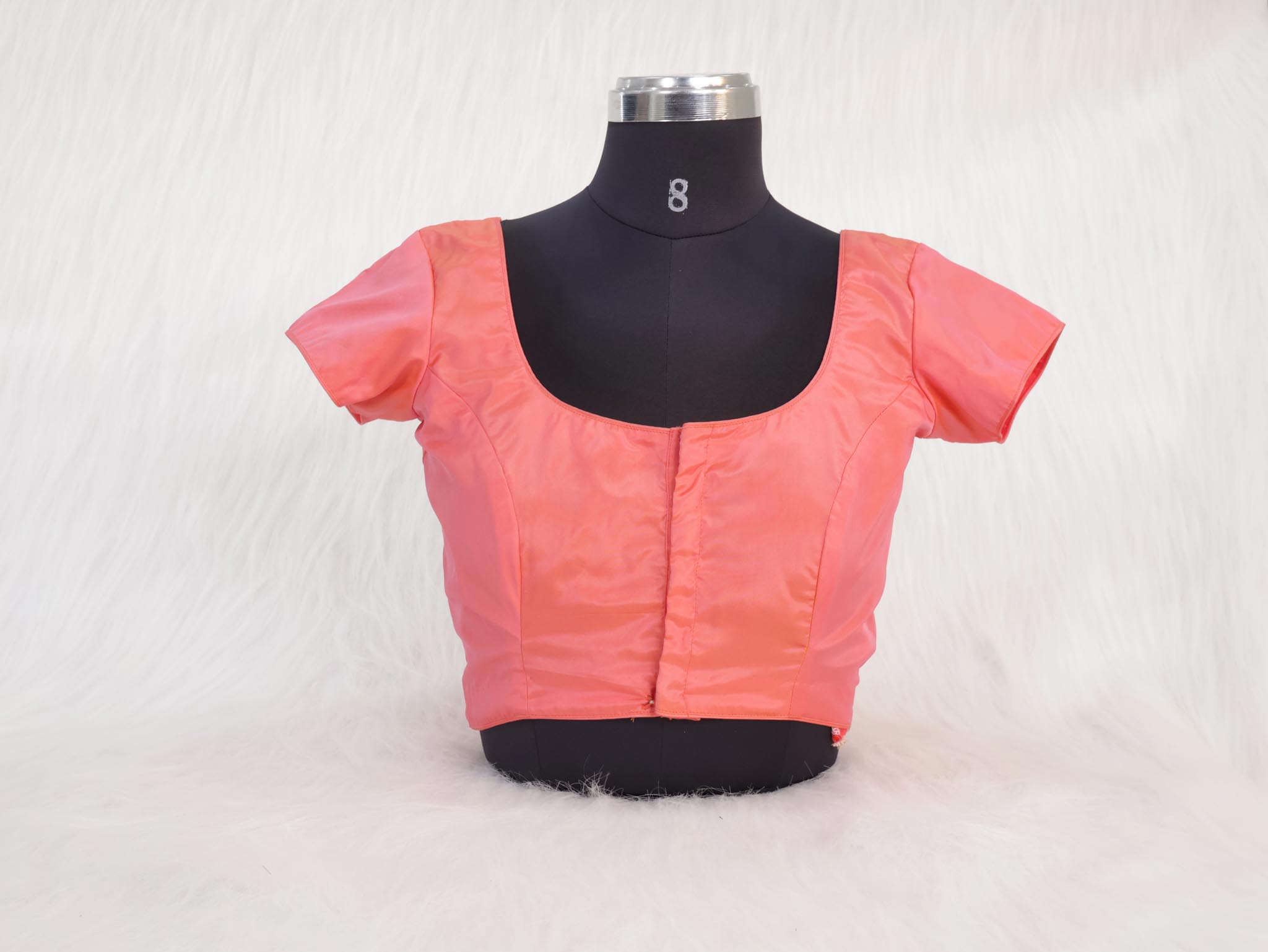 Coral Princess Cut Classic Saree Blouse